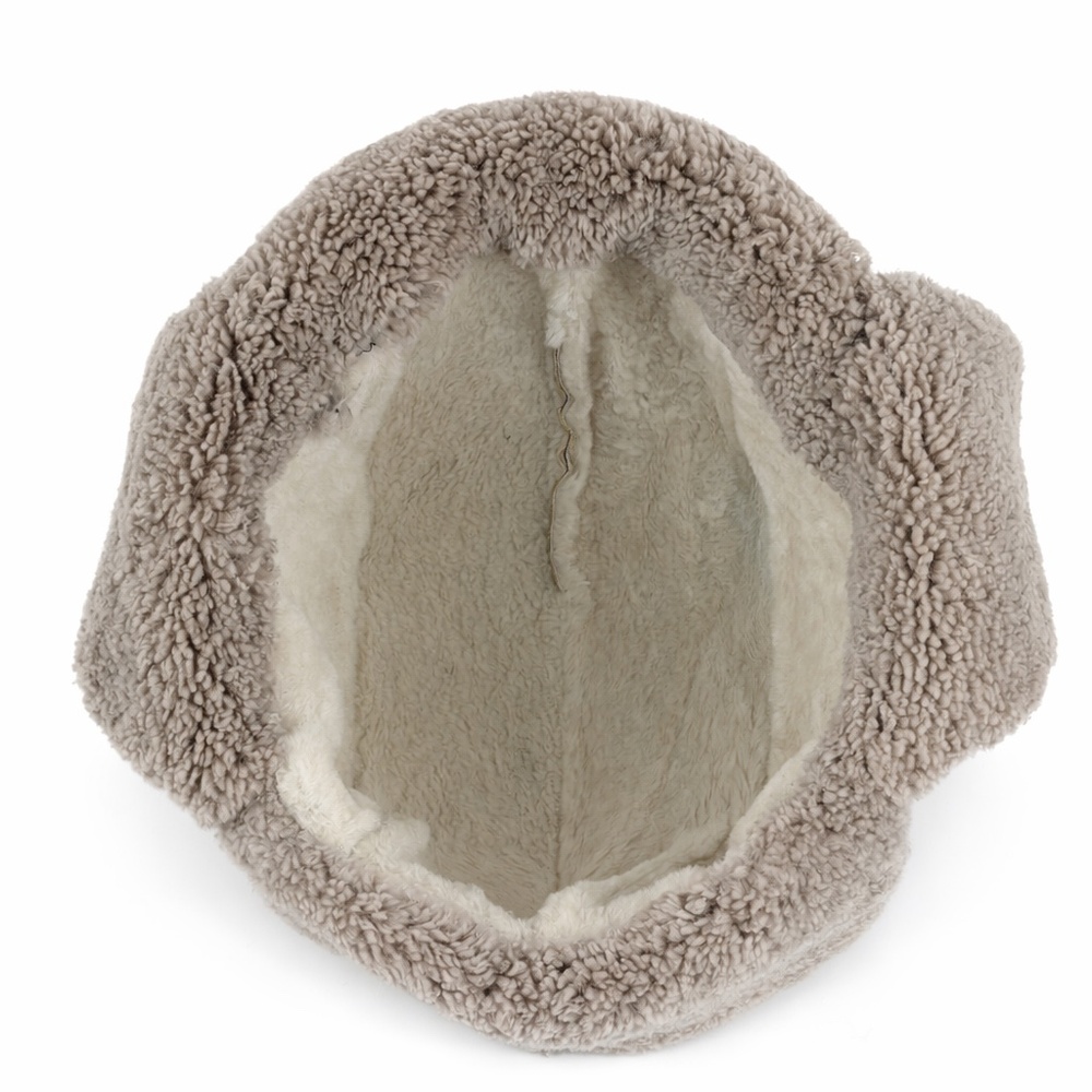 Shearling Sheepskin Leather Trapper Hat Aviator | Winter Hat | Ushanka - Picture 5 of 9